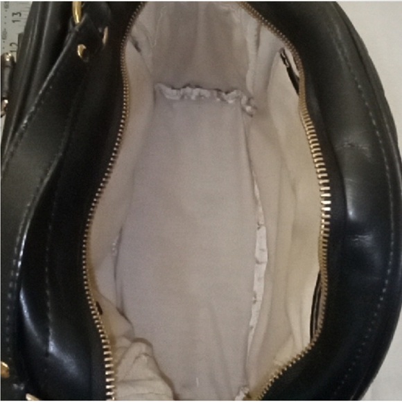 Tory Burch Black and Gold Quilted Backpack - Picture 5 of 6